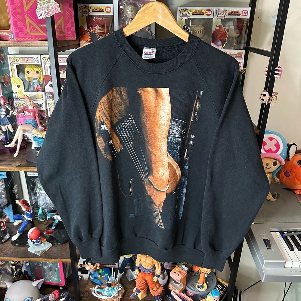 Vintage Bruce Springsteen 1992 Tour Sweatshirt Black XL Fits Like L